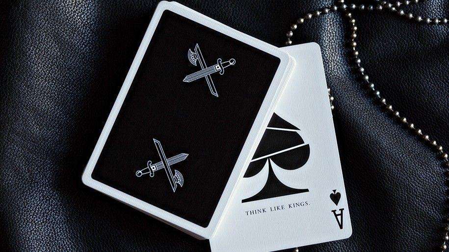 PlayingCardDecks.com-Black Kings Playing Cards USPCC ellusionist