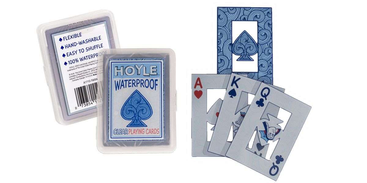PlayingCardDecks.com-Hoyle Waterproof Clear Plastic Playing Cards
