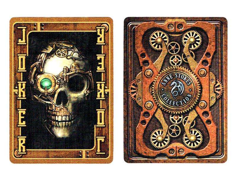 PlayingCardDecks.com-Anne Stokes Steampunk Bicycle Playing Cards USPCC