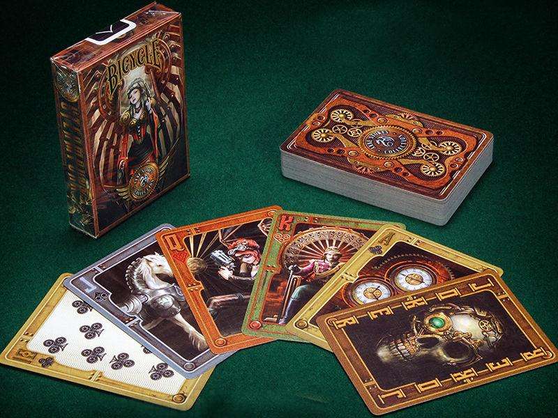 PlayingCardDecks.com-Anne Stokes Steampunk Bicycle Playing Cards USPCC