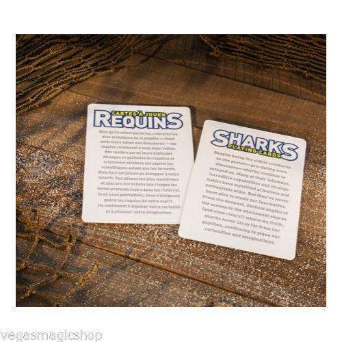 PlayingCardDecks.com-Sharks Bicycle Playing Cards Bilingual Box Edition