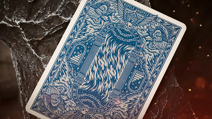 PlayingCardDecks.com-Sacred Fire Sapphire Playing Cards TPCC