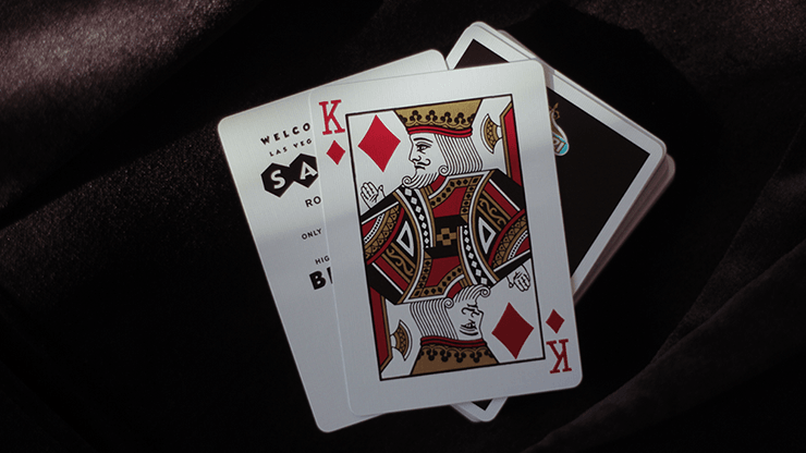 PlayingCardDecks.com-Safari Casino Black Playing Cards USPCC