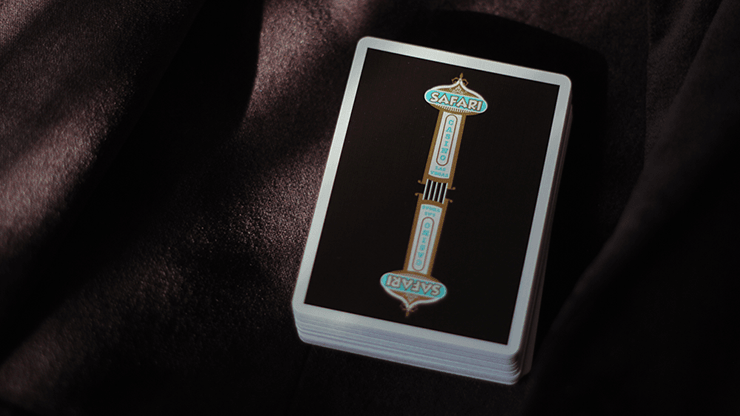PlayingCardDecks.com-Safari Casino Black Playing Cards USPCC