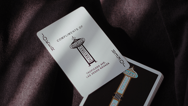 PlayingCardDecks.com-Safari Casino Black Playing Cards USPCC