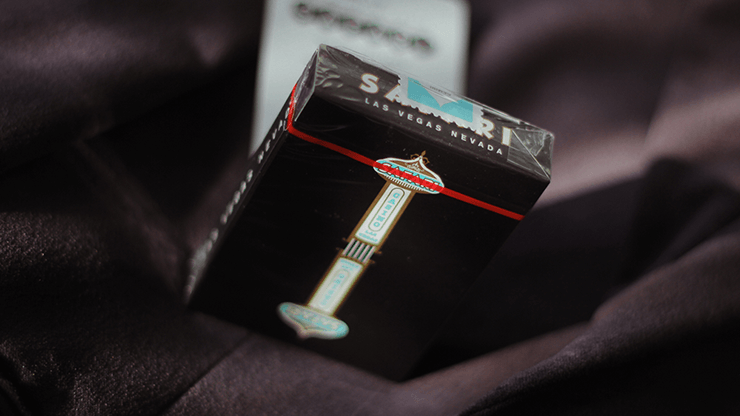 PlayingCardDecks.com-Safari Casino Black Playing Cards USPCC