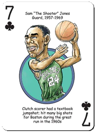 Boston Basketball Heroes Playing Cards
