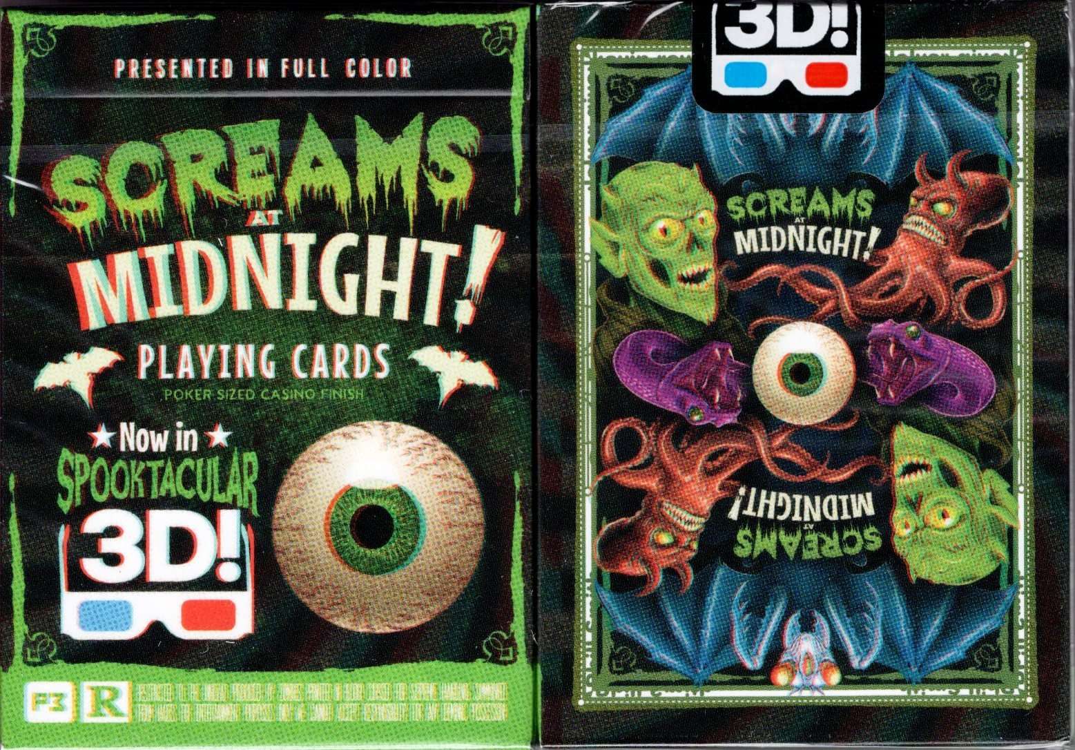 PlayingCardDecks.com-Screams at Midnight Marked Playing Cards USPCC