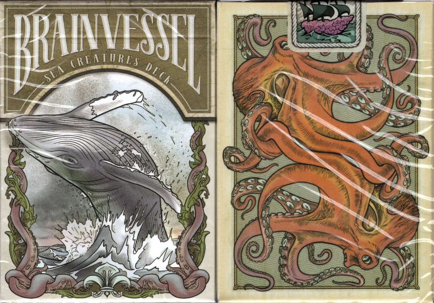 PlayingCardDecks.com-Sea Creatures Brain Vessel Playing Cards USPCC