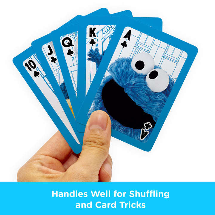 PlayingCardDecks.com-Sesame Street Cookie Monster Playing Cards Aquarius