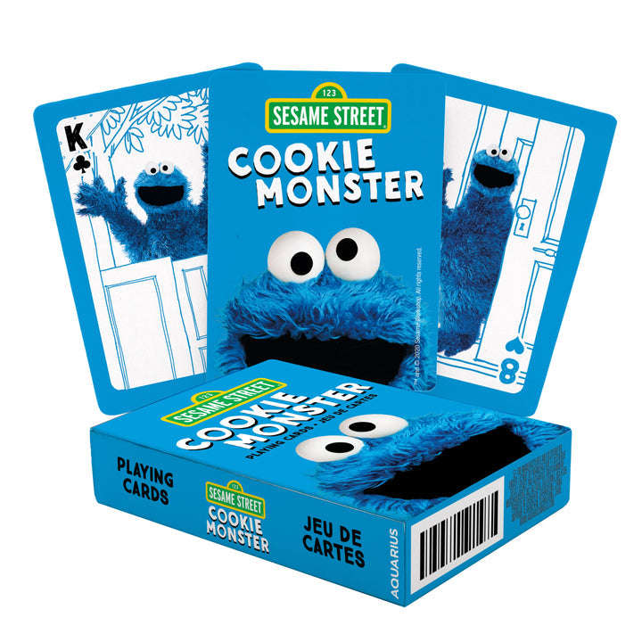 PlayingCardDecks.com-Sesame Street Cookie Monster Playing Cards Aquarius
