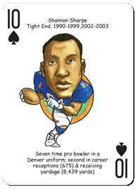 Denver Football Heroes Playing Cards