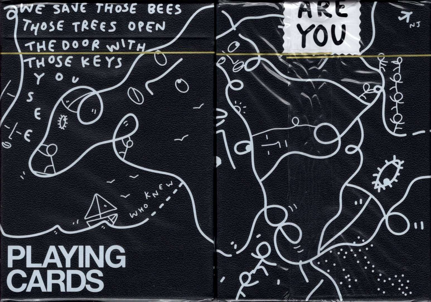 PlayingCardDecks.com-Shantell Martin Playing Cards USPCC: Black