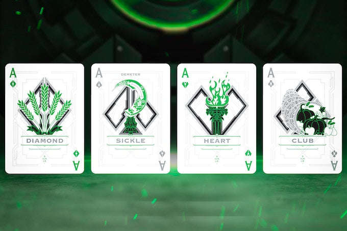 PlayingCardDecks.com-Sickle Gilded Playing Cards 2 Deck Set TPCC