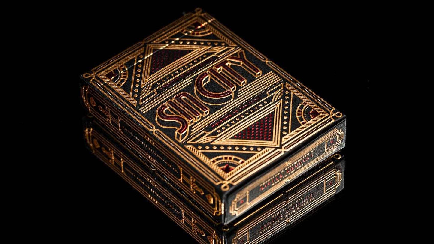 PlayingCardDecks.com-Sin City Gilded Playing Cards USPCC