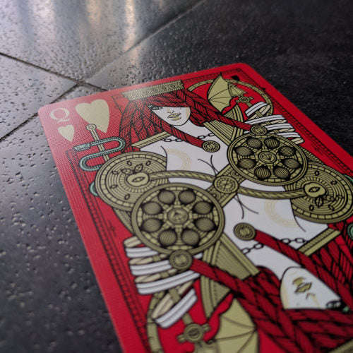 PlayingCardDecks.com-Sins Anima v1 Red Playing Cards LPCC