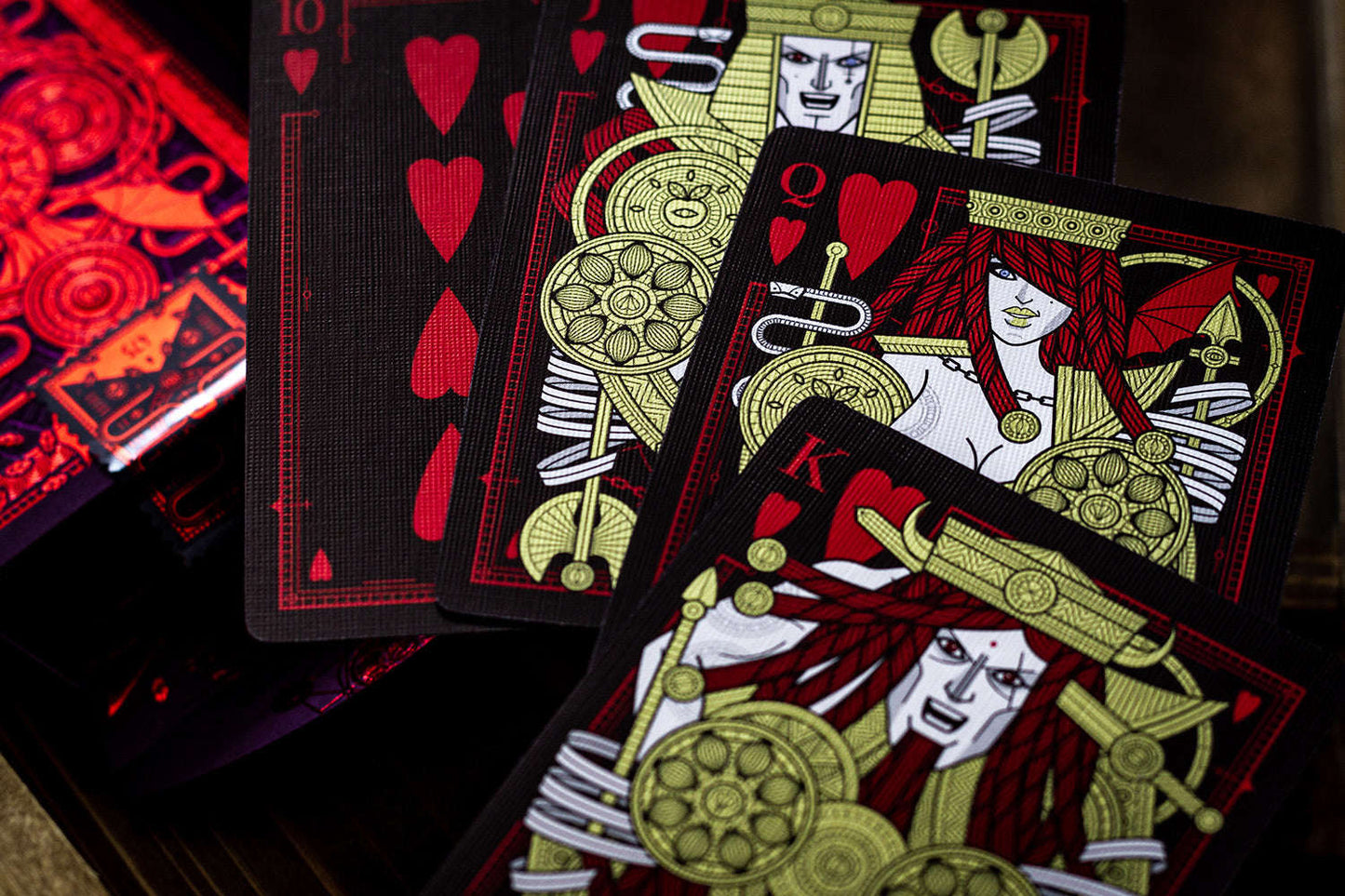 PlayingCardDecks.com-SINS Infernal Anima EX Gilded Playing Cards USPCC