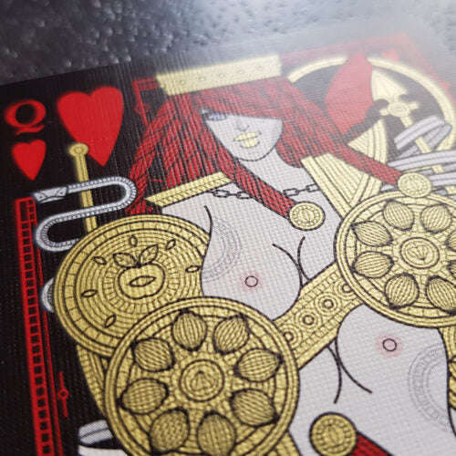 PlayingCardDecks.com-SINS Infernal Anima EX Gilded Playing Cards USPCC