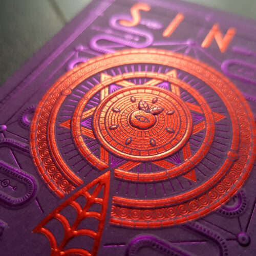 PlayingCardDecks.com-SINS Infernal Anima EX Gilded Playing Cards USPCC