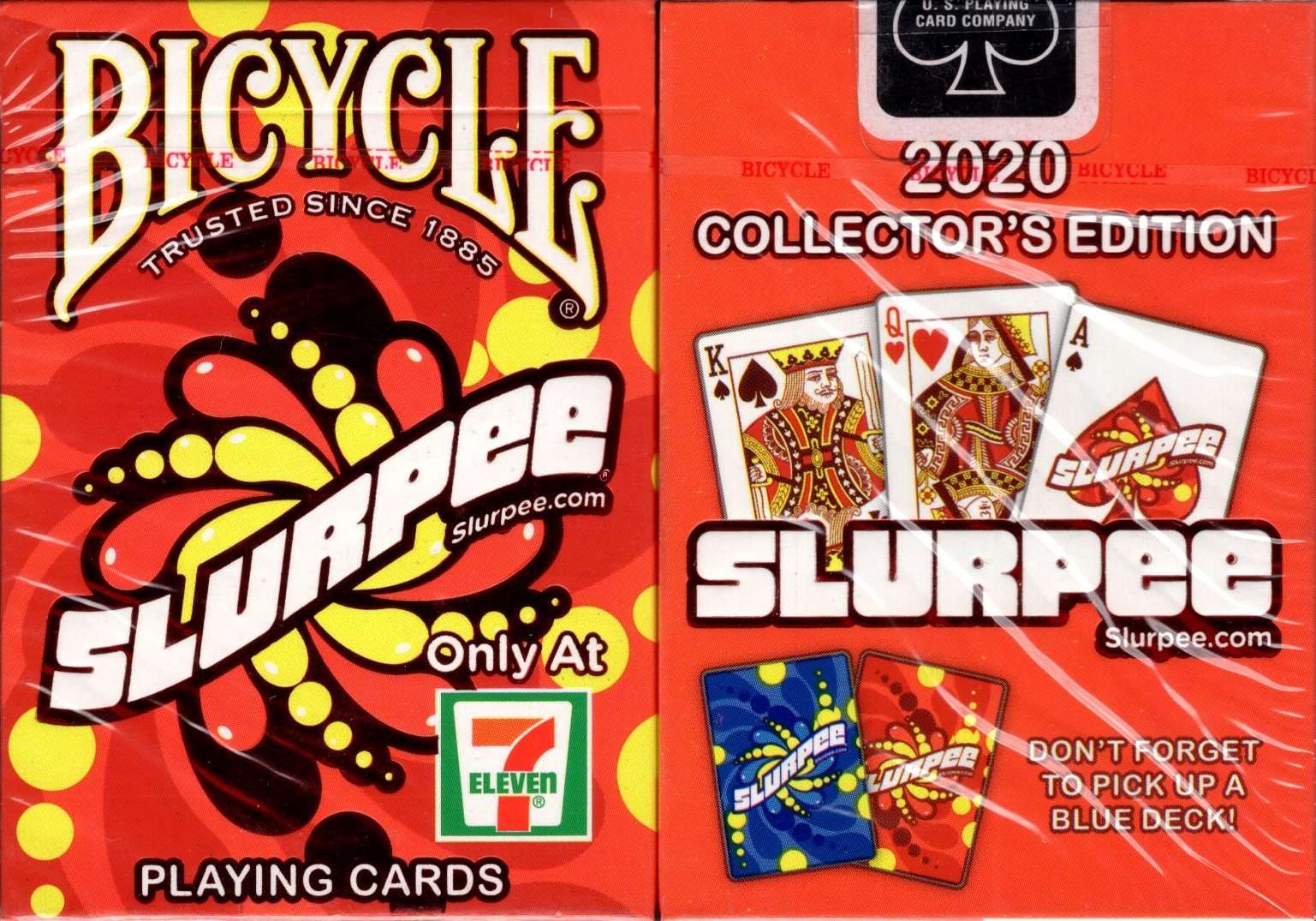 Slurpee Red 2020 Bicycle Playing Cards –