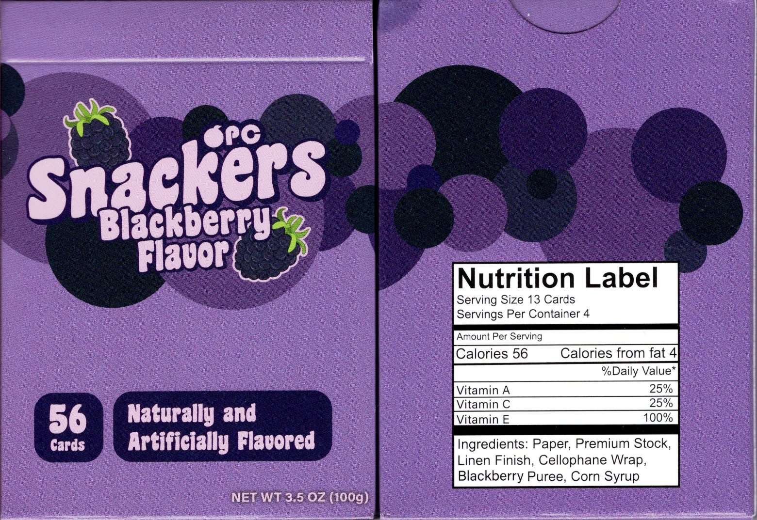 PlayingCardDecks.com-Snackers Blackberry Playing Cards USPCC