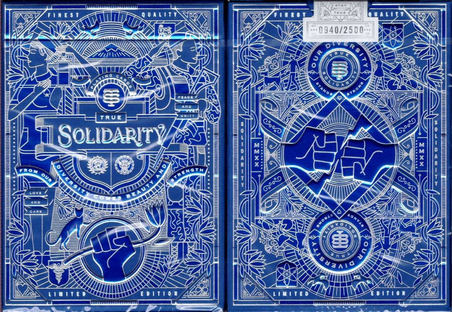 PlayingCardDecks.com-Solidarity Playing Cards USPCC: Blue