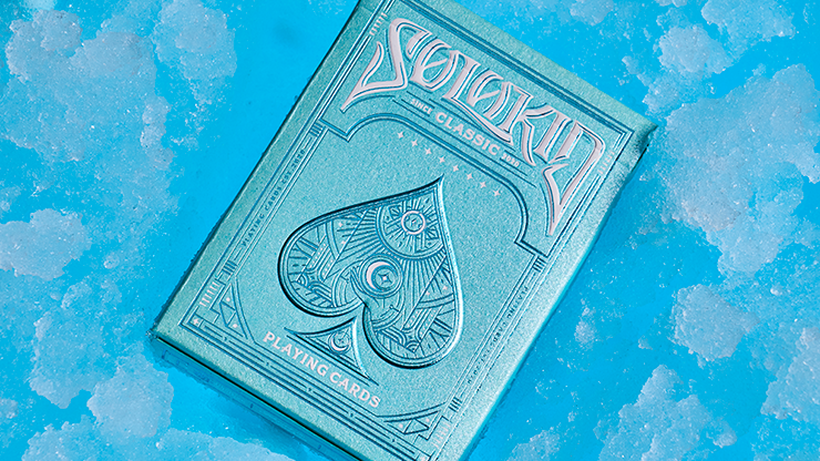 PlayingCardDecks.com-Solokid Classic Cyan Playing Cards MPC