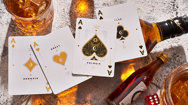 PlayingCardDecks.com-Solokid Classic Gold Playing Cards MPC