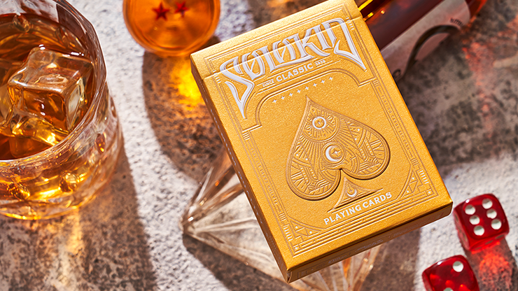PlayingCardDecks.com-Solokid Classic Gold Playing Cards MPC