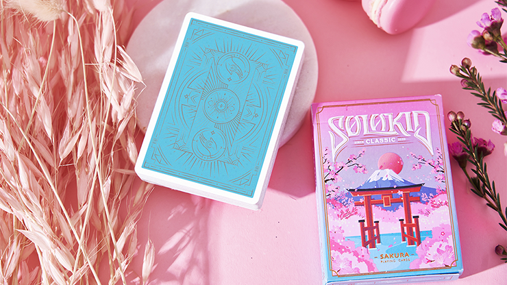 PlayingCardDecks.com-Solokid Sakura Pink Playing Cards MPC
