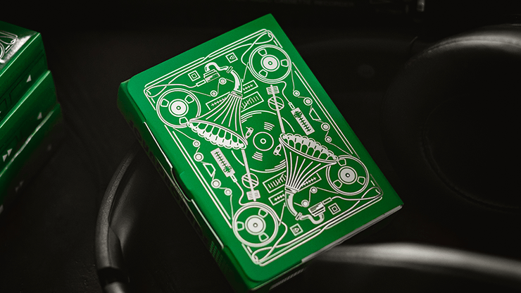 PlayingCardDecks.com-Soundboards v4 Green Playing Cards TWPCC