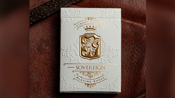 PlayingCardDecks.com-Sovereign Exquisite White Playing Cards USPCC