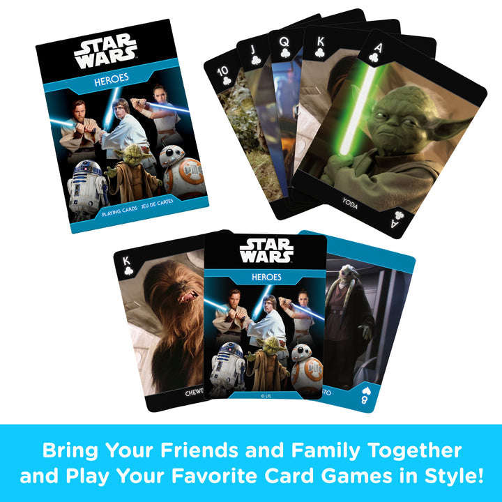 PlayingCardDecks.com-Star Wars Heroes Playing Cards Aquarius