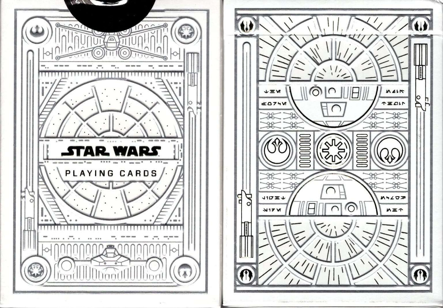 PlayingCardDecks.com-Star Wars Silver Playing Cards USPCC: White - Light Side
