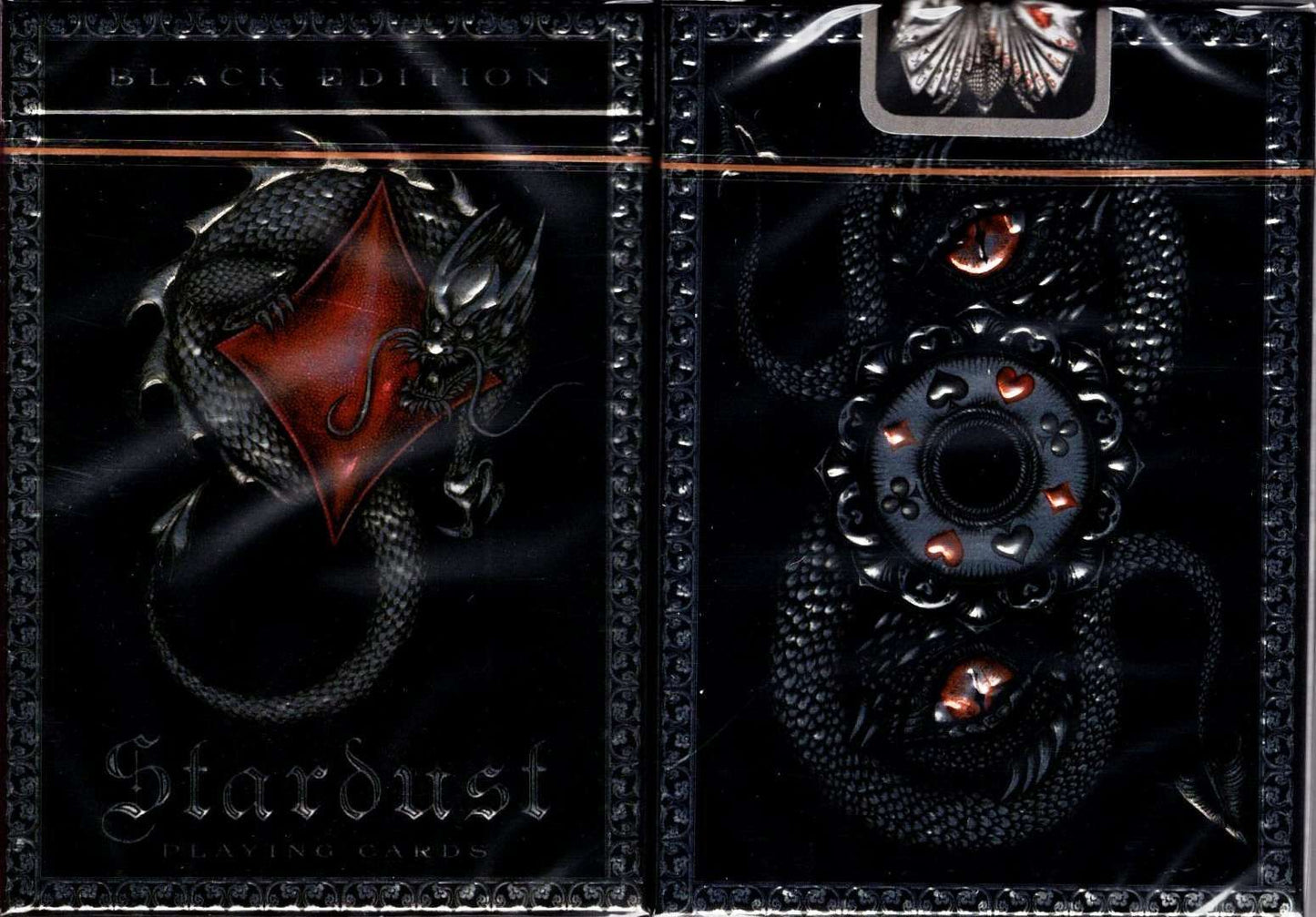 PlayingCardDecks.com-Stardust Black Playing Cards NPCC