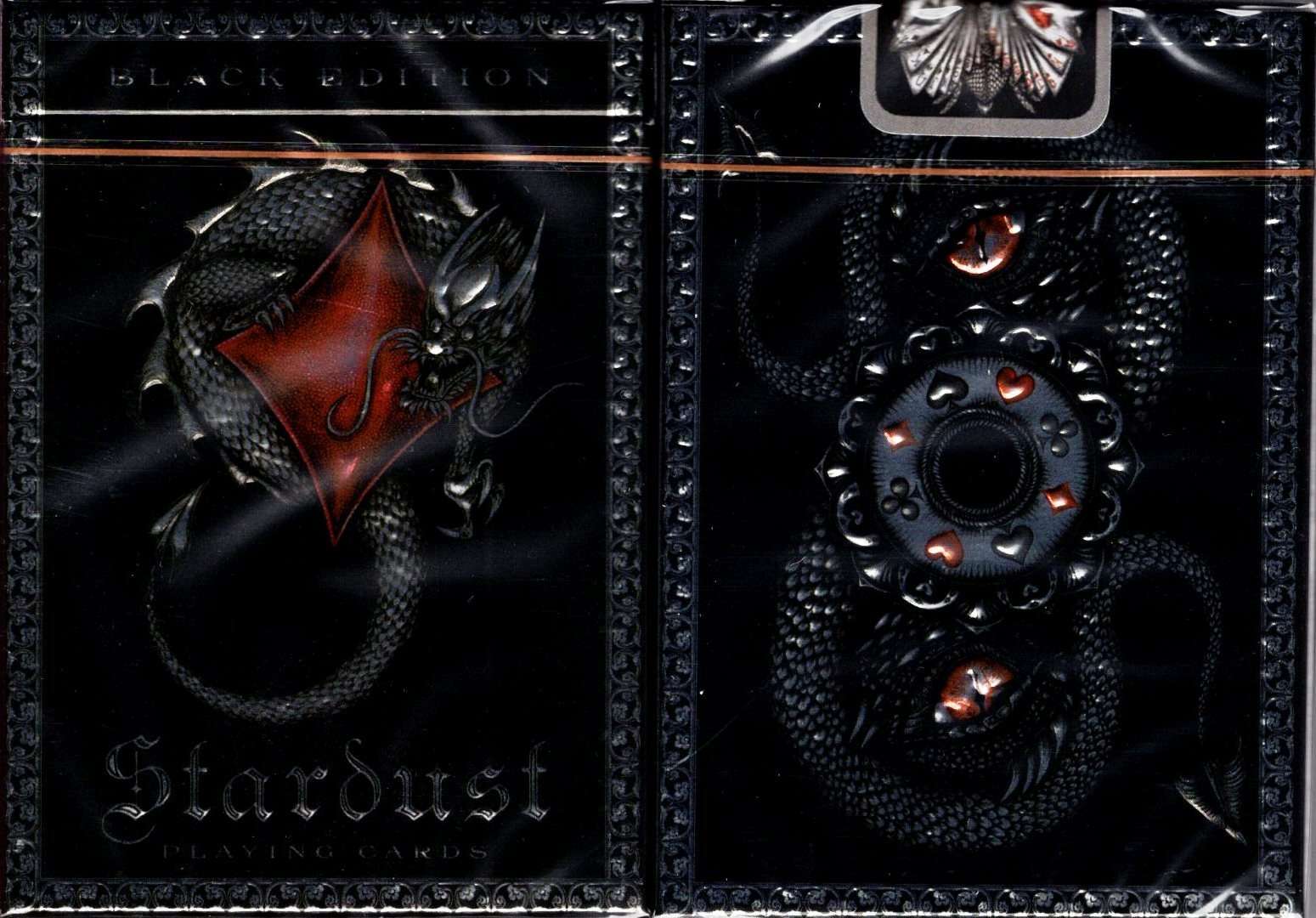 PlayingCardDecks.com-Stardust Black Playing Cards NPCC