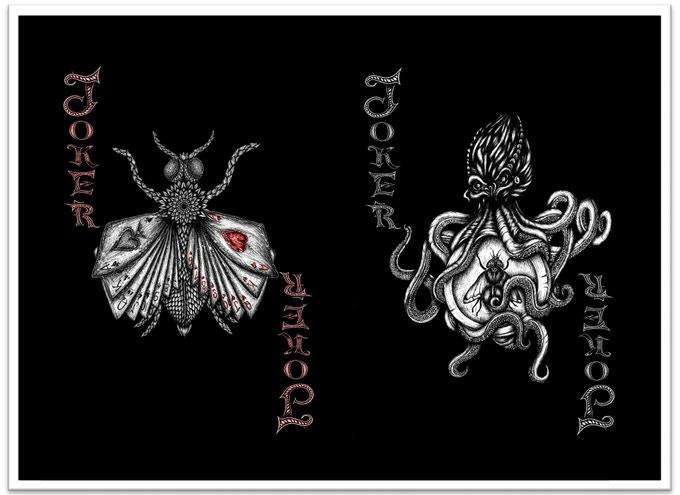 PlayingCardDecks.com-Stardust Black Playing Cards NPCC