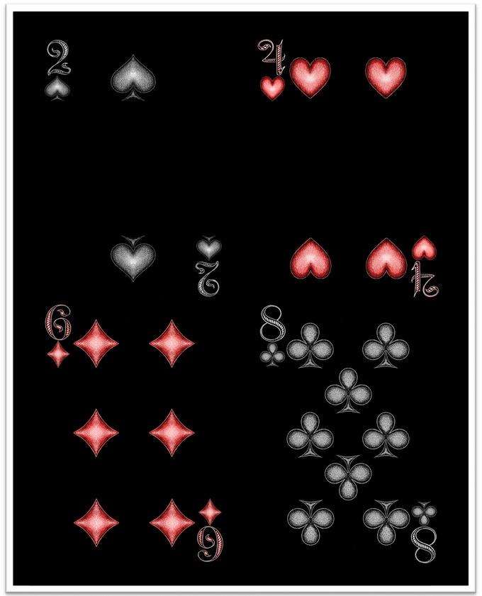 PlayingCardDecks.com-Stardust Black Playing Cards NPCC