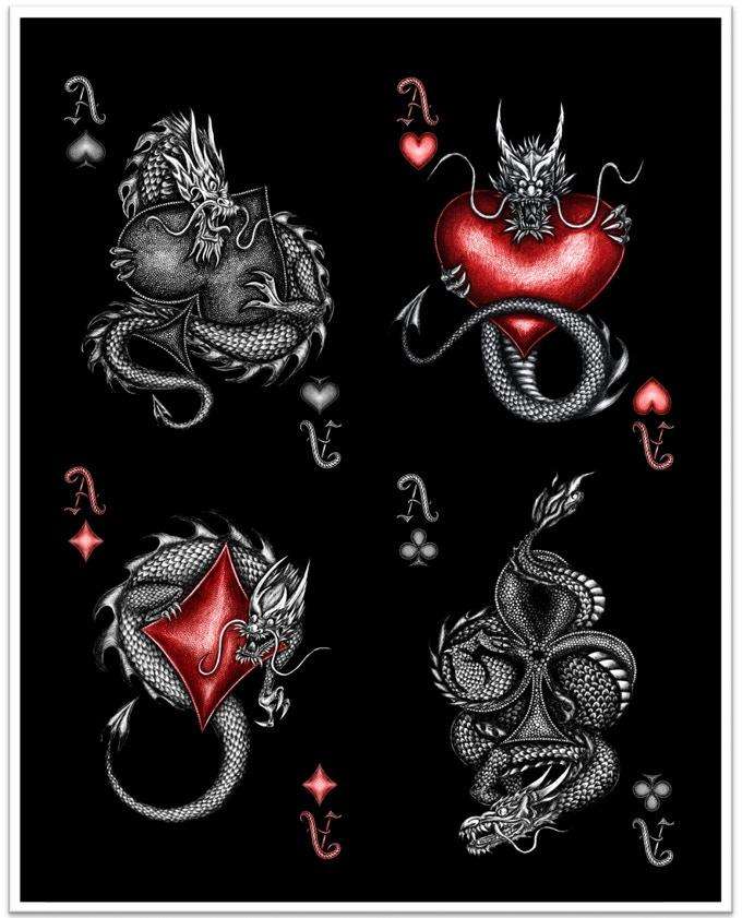 PlayingCardDecks.com-Stardust Black Playing Cards NPCC