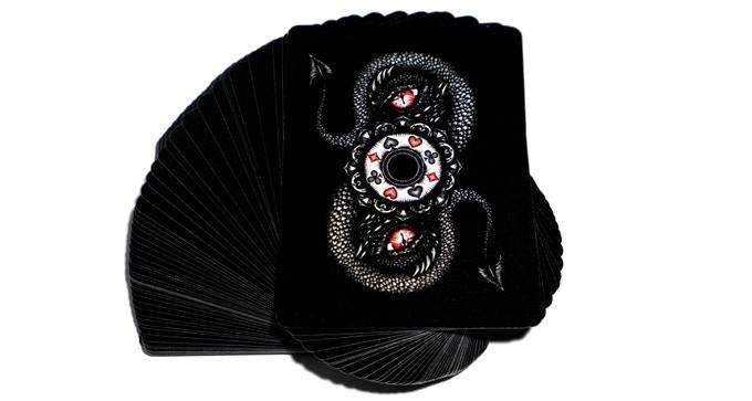 PlayingCardDecks.com-Stardust Black Playing Cards NPCC
