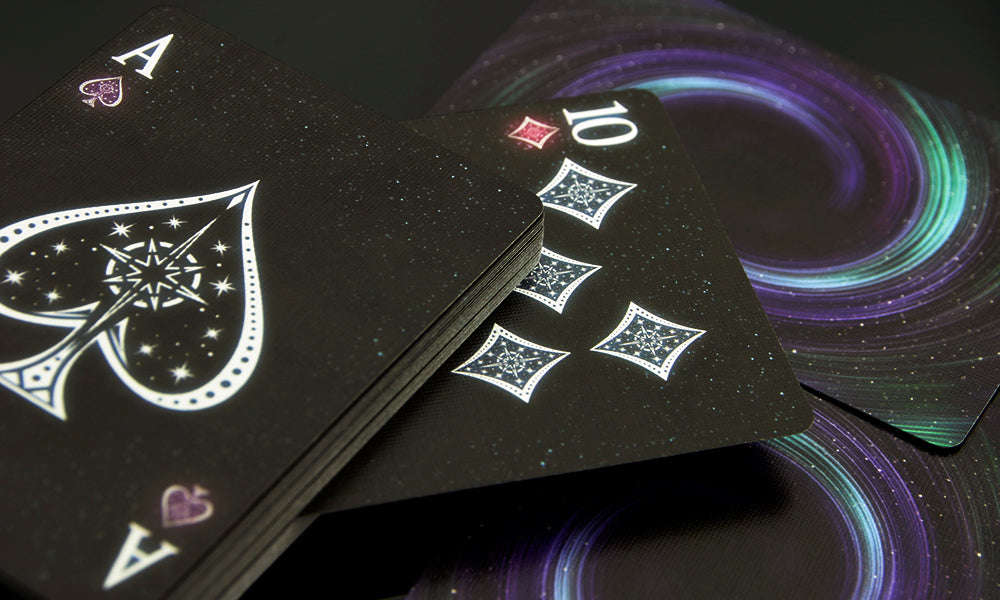 PlayingCardDecks.com-Starlight Black Hole v2 Bicycle Playing Cards