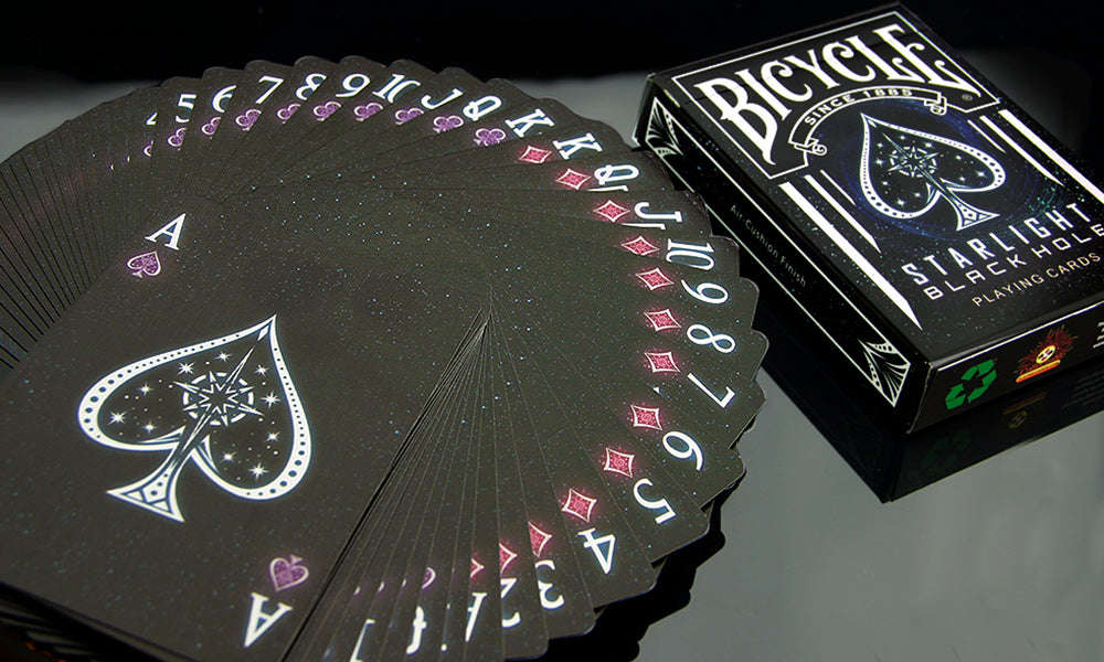 PlayingCardDecks.com-Starlight Black Hole v2 Bicycle Playing Cards