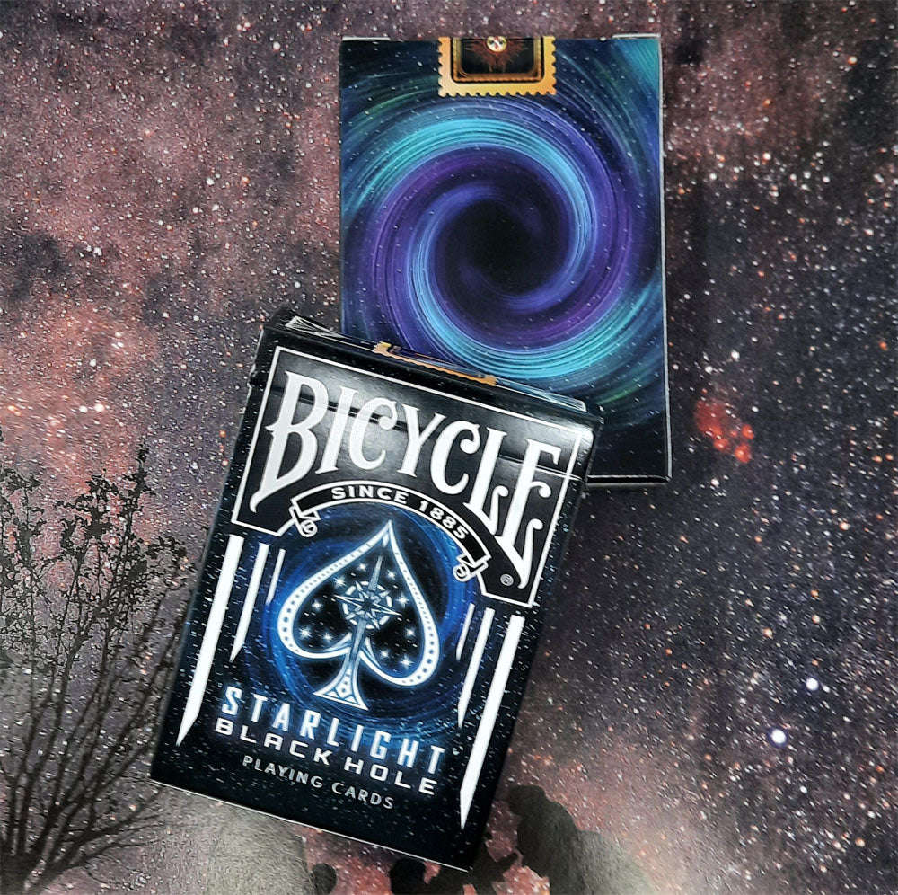 PlayingCardDecks.com-Starlight Black Hole v2 Bicycle Playing Cards