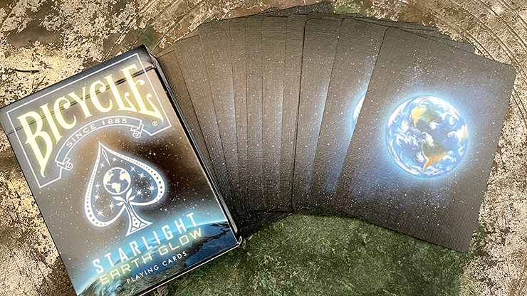 PlayingCardDecks.com-Starlight Earth Glow Bicycle Playing Cards