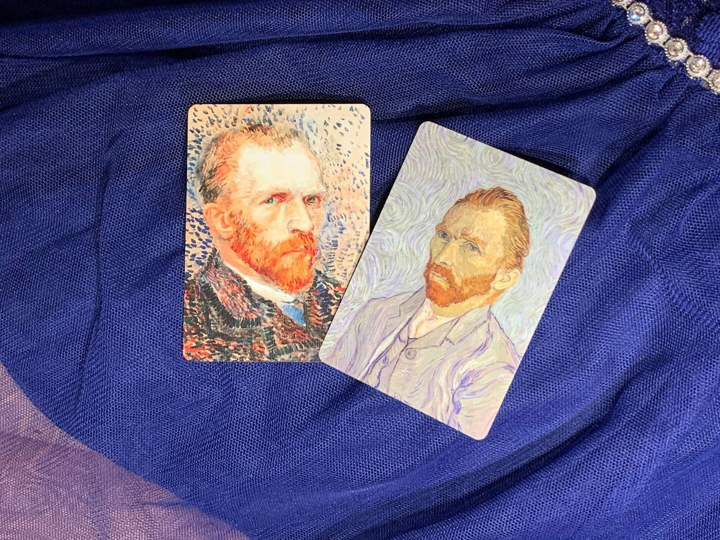 PlayingCardDecks.com-Starry Night Gold Gilded Playing Cards USPCC