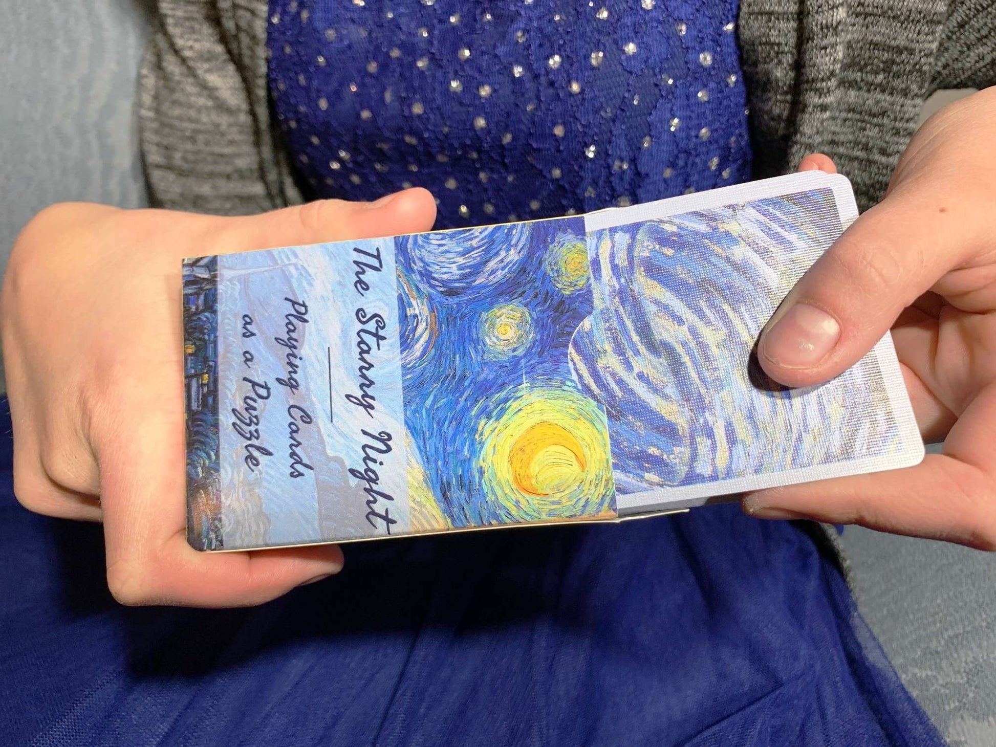 PlayingCardDecks.com-Starry Night Puzzle Playing Cards USPCC