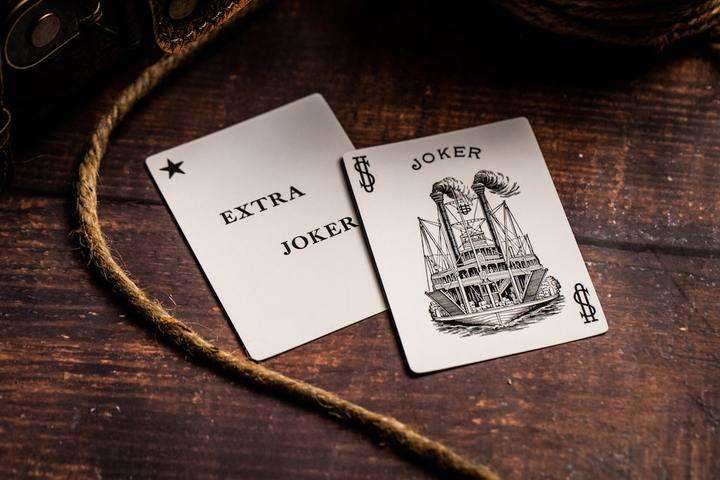 PlayingCardDecks.com-Steamboat Gilded 2 Deck Set USPCC