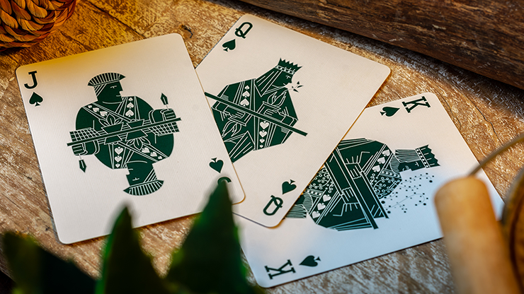 PlayingCardDecks.com-Succulents Gilded Playing Cards USPCC