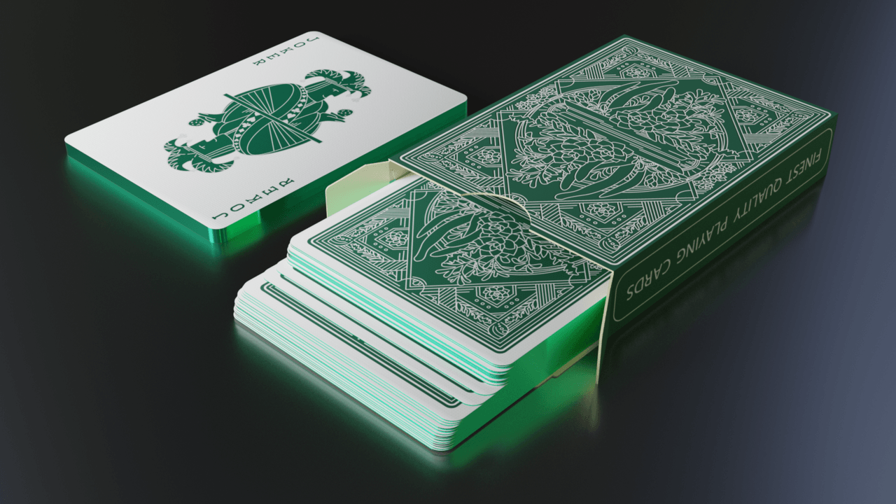 PlayingCardDecks.com-Succulents Gilded Playing Cards USPCC
