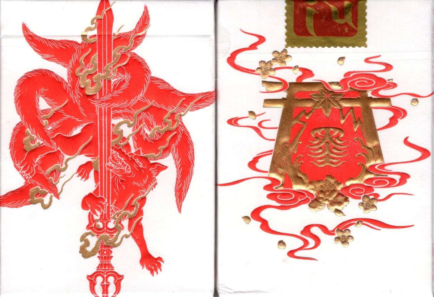 PlayingCardDecks.com-Sumi Kitsune Tale Teller (Craft Tuck) Playing Cards USPCC